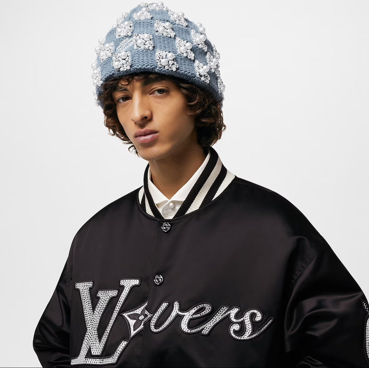 LOUIS VUITTON "CRYSTALS" BEANIE