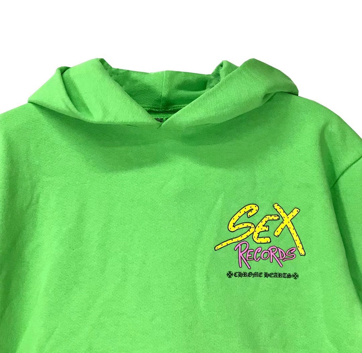 CHROME HEARTS "GREEN" SEX RECORDS HOODIE