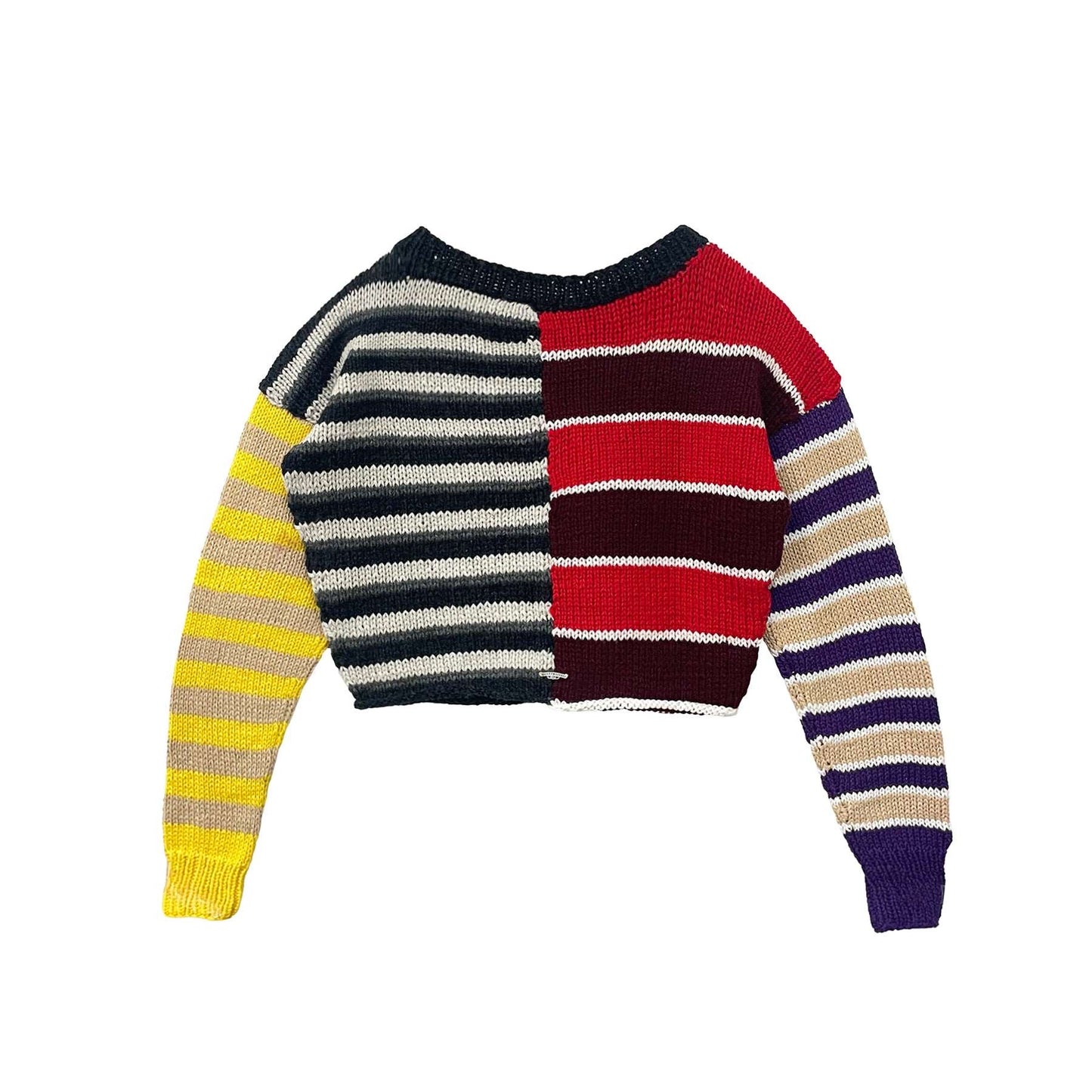 CHROME HEARTS MULTICOLOR "YELLOW CROSS SWEATER"
